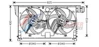 Ventilator, radiator AVA Clever Choice, Cod: PE7519
