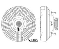 Thumbnail - Koppeling, radiateurventilator - CFC238000P - MAHLE