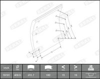 BERAL Remvoeringsset, trommelrem 1