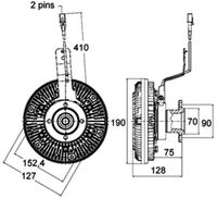 Thumbnail - Koppeling, radiateurventilator - CFC135000P - MAHLE