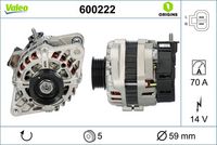 Генератор 600222 VALEO