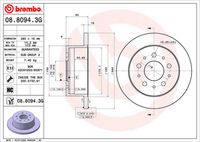 Disc frana BREMBO, Cod: 08.8094.3G