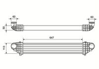 Intercooler, compresor VALEO, Cod: 822979