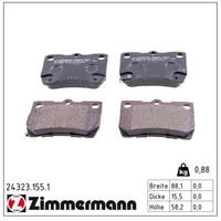 комплект спирачно феродо, дискови спирачки