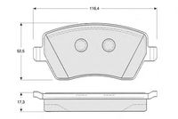Set placute frana MTR, Cod: MT6238
