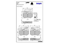 комплект спирачно феродо, дискови спирачки