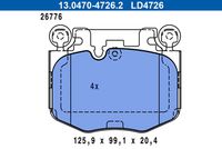 Bremsbelagsatz, Scheibenbremse
