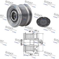 Sistem roata libera, generator SIDAT, Cod: 455248