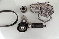 Pompa apa + Set curea transmisie cu caneluri HEPU, Cod: PK00544