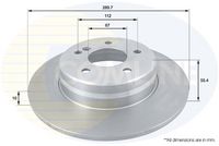 Disc frana COMLINE, Cod: ADC1635