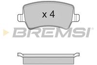Комплект спирачно феродо, дискови спирачки BP3298 BREMSI