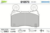комплект спирачно феродо, дискови спирачки