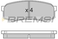 Комплект спирачно феродо, дискови спирачки BP2597 BREMSI