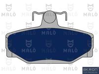Комплект спирачно феродо, дискови спирачки 1050797 AKRON-MALÒ