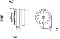 Thumbnail - Dynamo / alternator - MG112 - MAHLE