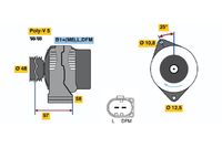 Generator / Alternator BOSCH, Cod: 0 124 225 010