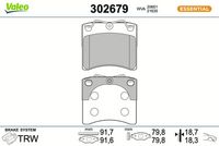 Bremsbelagsatz, Scheibenbremse