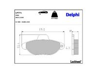 комплект спирачно феродо, дискови спирачки