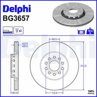 Disc frana DELPHI, Cod: BG3657