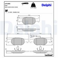 комплект спирачно феродо, дискови спирачки