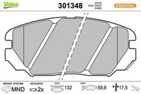 Bremsbelagsatz, Scheibenbremse