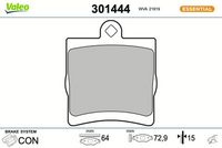 Bremsbelagsatz, Scheibenbremse