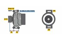 Generator / Alternator BOSCH, Cod: 0 986 080 310