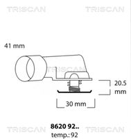 Thermostat, Kühlmittel