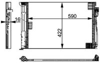 Thumbnail - Condensor, airconditioning - AC344000P - MAHLE