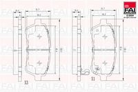 комплект спирачно феродо, дискови спирачки