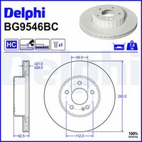 Disc frana DELPHI, Cod: BG9546BC