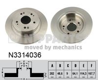 Disc frana NIPPARTS, Cod: N3314036