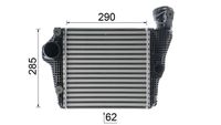 Thumbnail - Intercooler, inlaatluchtkoeler - CI334000P - MAHLE