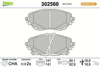 Bremsbelagsatz, Scheibenbremse