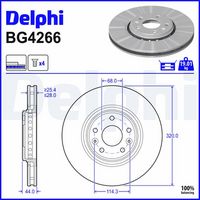 Disc frana DELPHI, Cod: BG4266