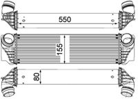 Thumbnail - Intercooler, inlaatluchtkoeler - CI183000P - MAHLE