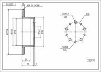 Спирачен диск 230 970 HART