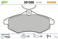 Bremsbelagsatz, Scheibenbremse