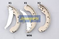 Set saboti frana JAPANPARTS, Cod: GF-W06AF