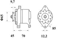 Thumbnail - Dynamo / alternator - MG423 - MAHLE