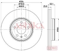 Disc frana ASHIKA, Cod: 60-00-0916C