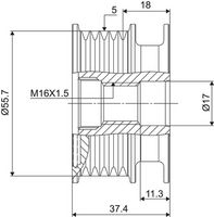 Ελεύθερη περιστροφή γεννήτριας VALEO NEW SPARE PART