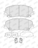 Bremsbelagsatz, Scheibenbremse