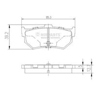 комплект спирачно феродо, дискови спирачки