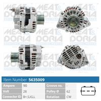 Generator / Alternator MEAT & DORIA, Cod: 5635009