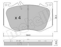 Bremsbelagsatz, Scheibenbremse