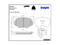 комплект спирачно феродо, дискови спирачки