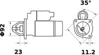 Thumbnail - Startmotor / starter - MS129 - MAHLE