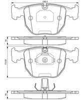 комплект спирачно феродо, дискови спирачки