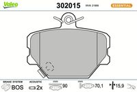 Bremsbelagsatz, Scheibenbremse